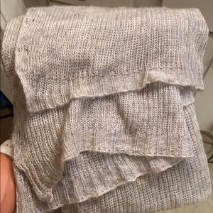 Gray soft American eagle scarf